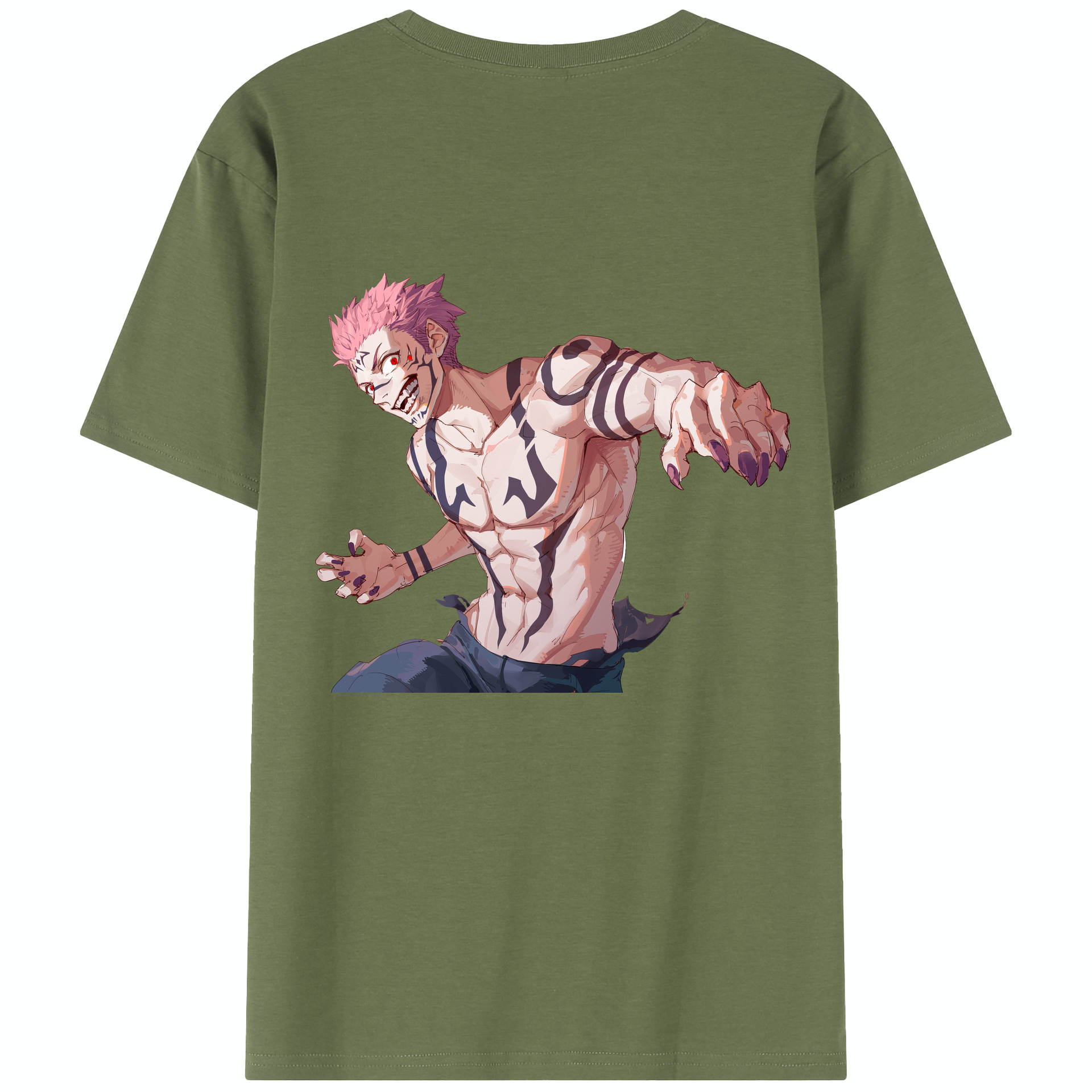（画像用） 呪術廻戦 Jujutsu Kaisen 綿100％半袖Tシャツ（背面プリント）